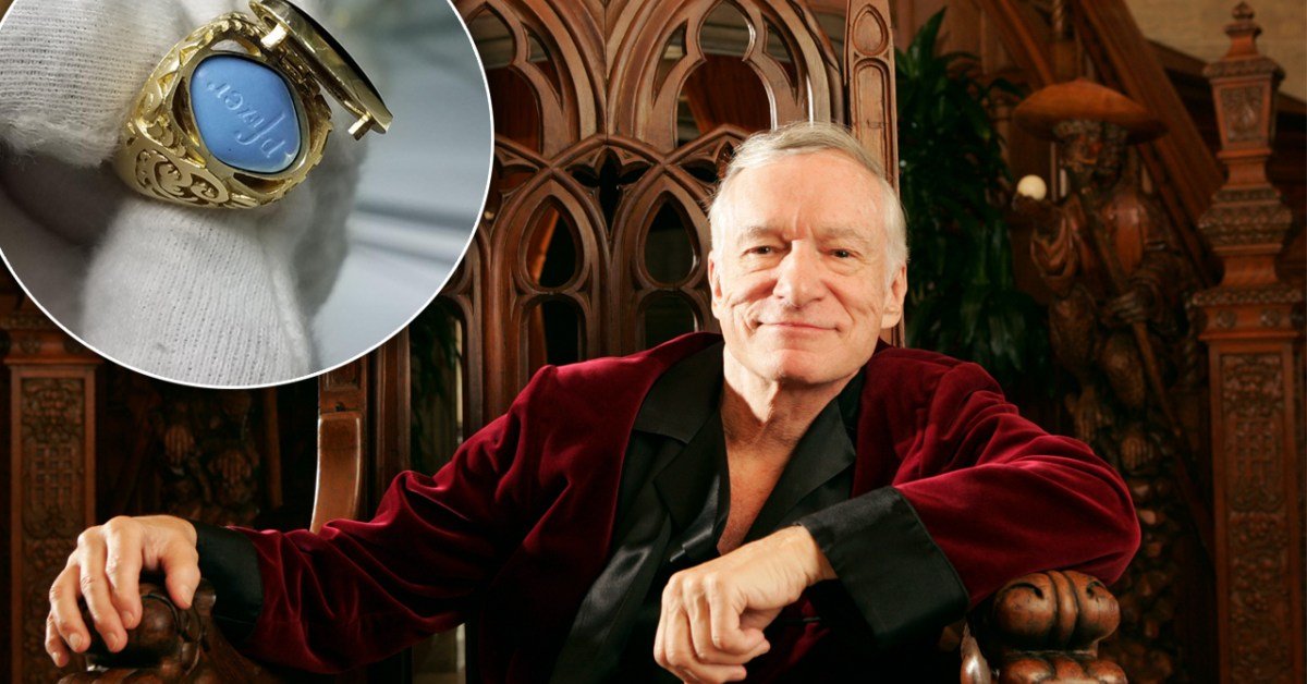 Maybe Some Men Wish To Own Playboy Founder’s Ring Containing A Blue Viagra Pill