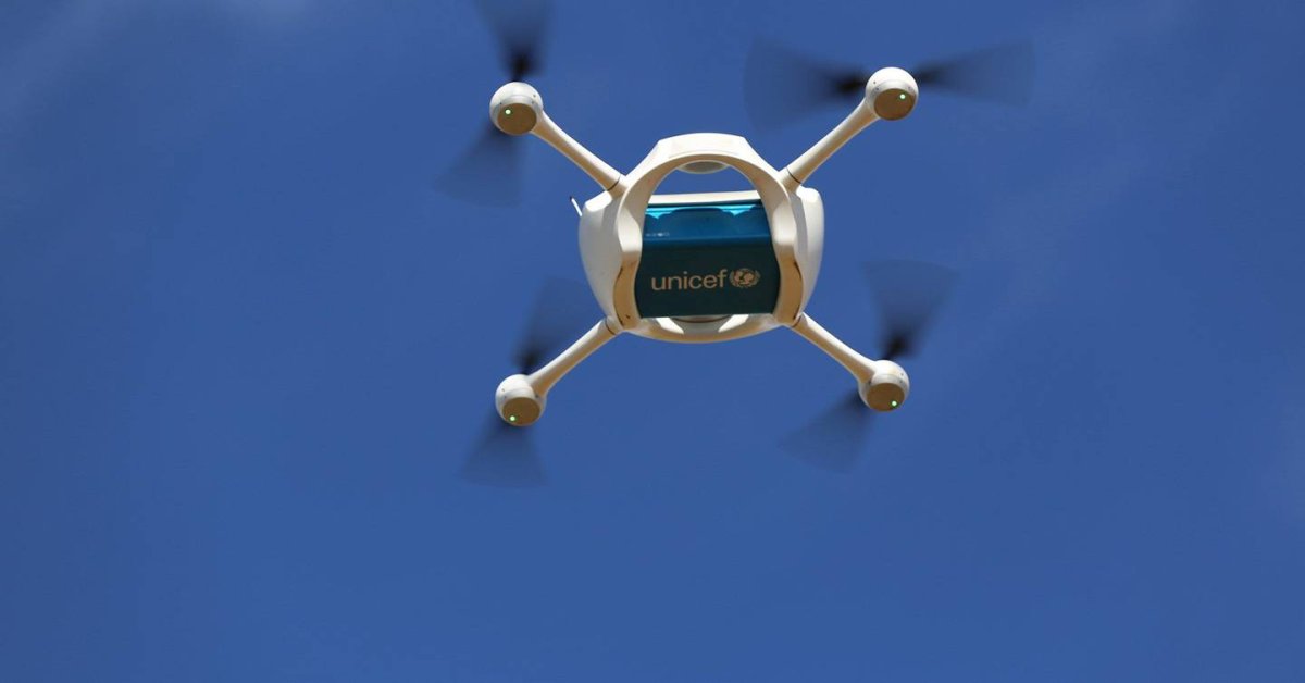 The World’s First Child Given Vaccine Delivered By Drone