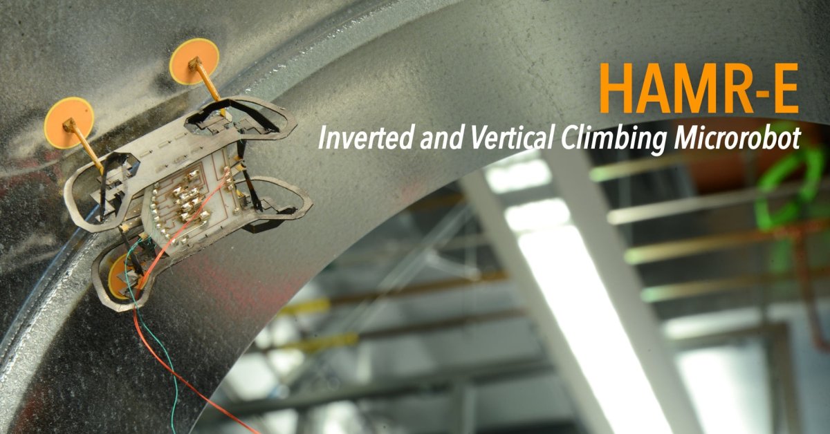 Harvard Develops Tiny Robots That Can Walk Upside Down In Small Spaces