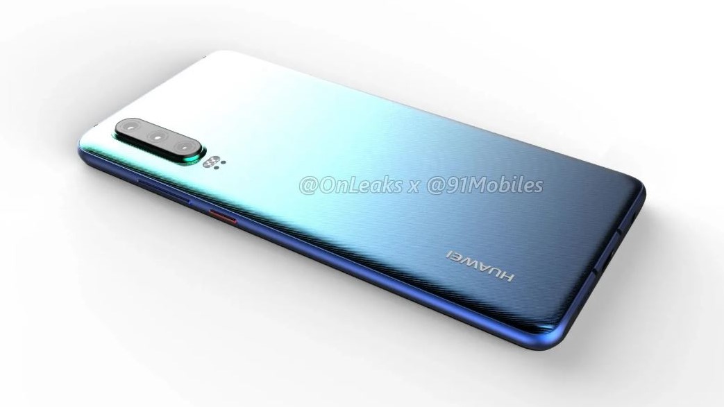 Huawei P30's Renders Shows Waterdrop Notch And Triple Rear Cameras
