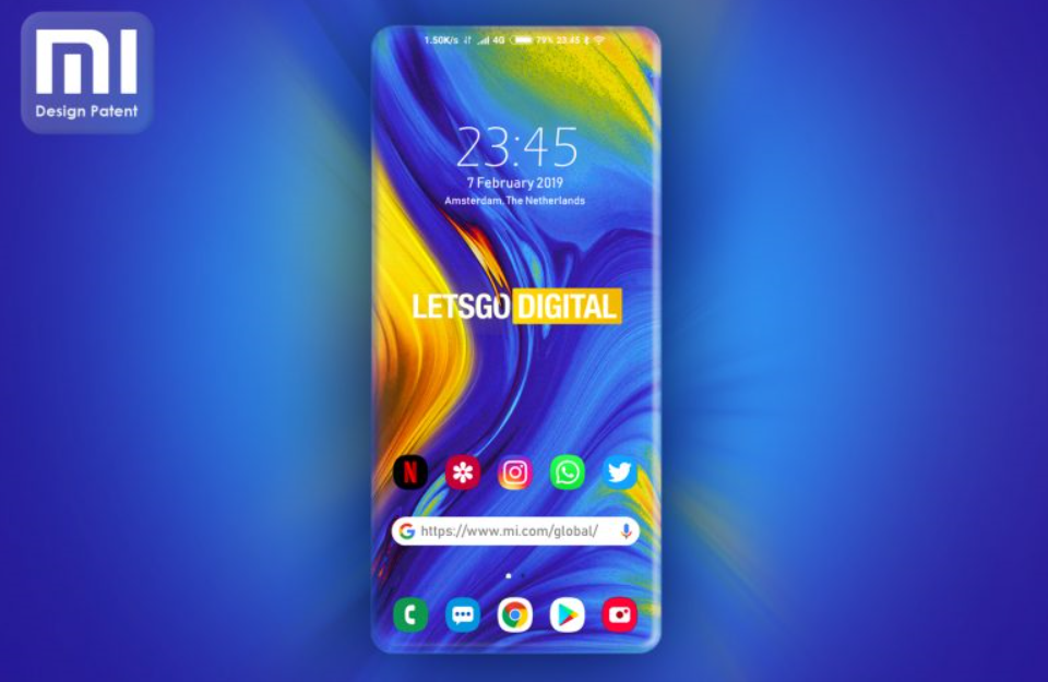 Xiaomi Obtains Patent For A Smartphone Design With Four-Sided Curved Edges