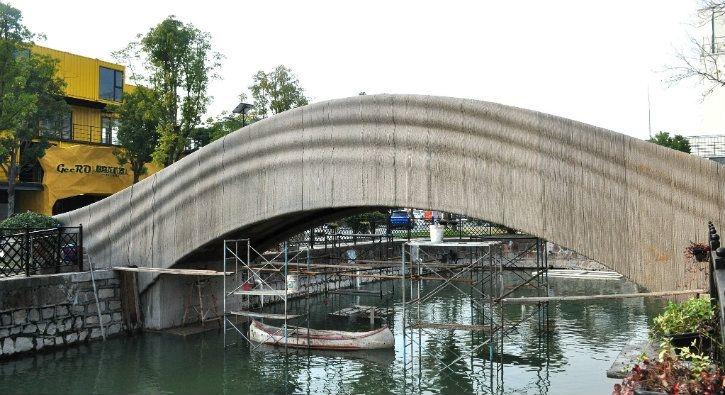 The World's First Concrete 3D Printed Bridge Was Completed In China In Just 450 Hours
