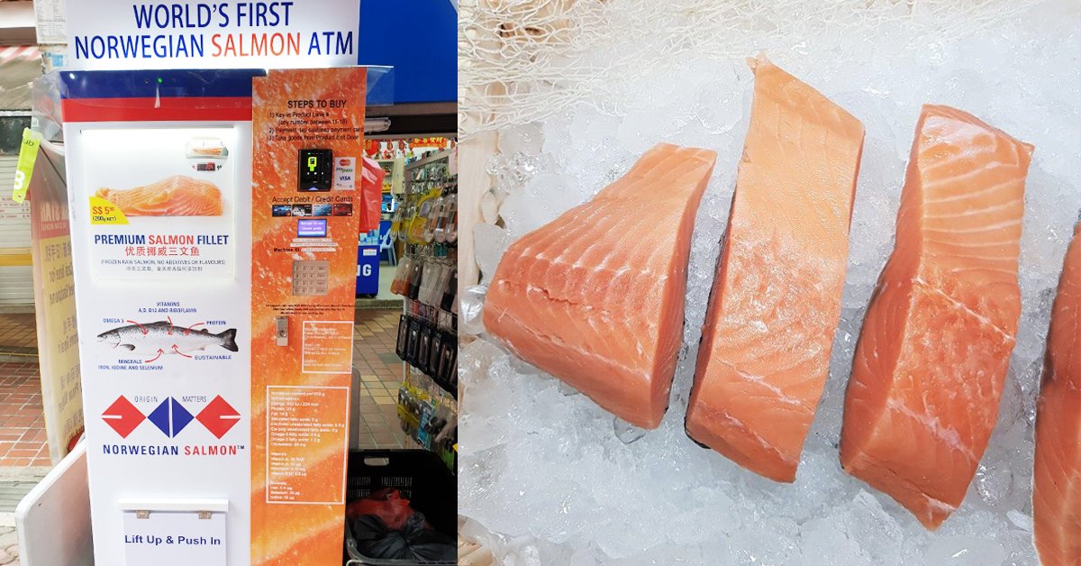 Attention Salmon Lovers! Singapore Now Has The First Salmon Vending Machines In The World