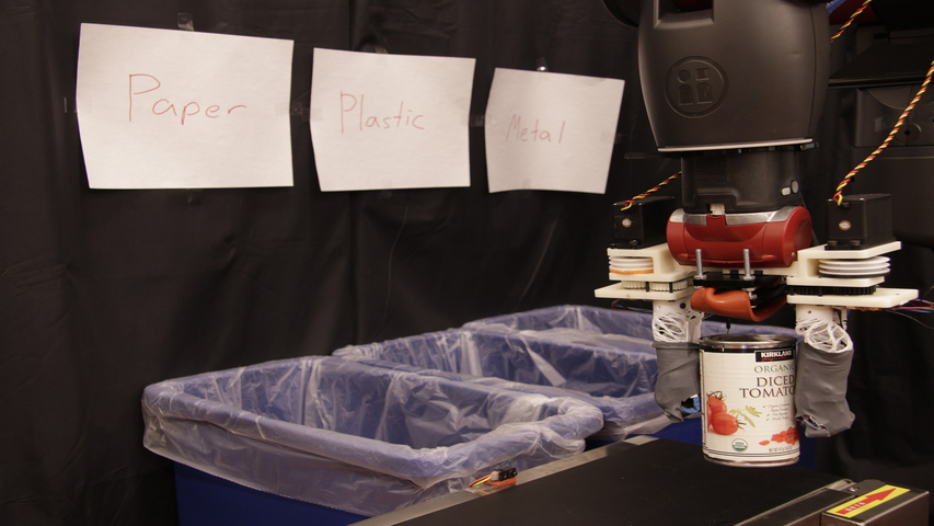 This Recycling Robot Can 'Feel' And Differentiate Between Materials