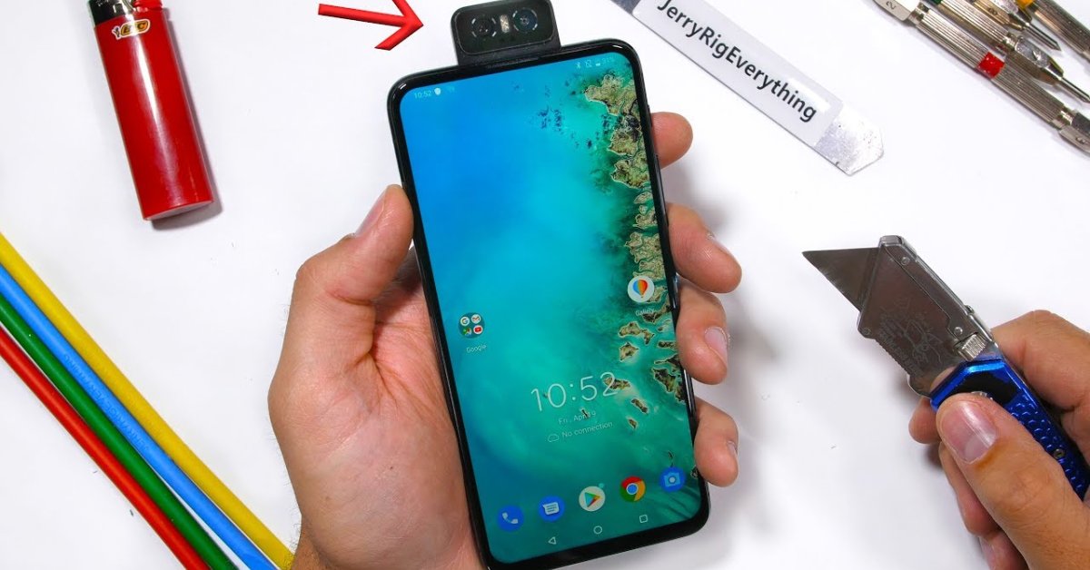 Asus 6Z's Flip Camera Survived After Getting Banged And Twisted