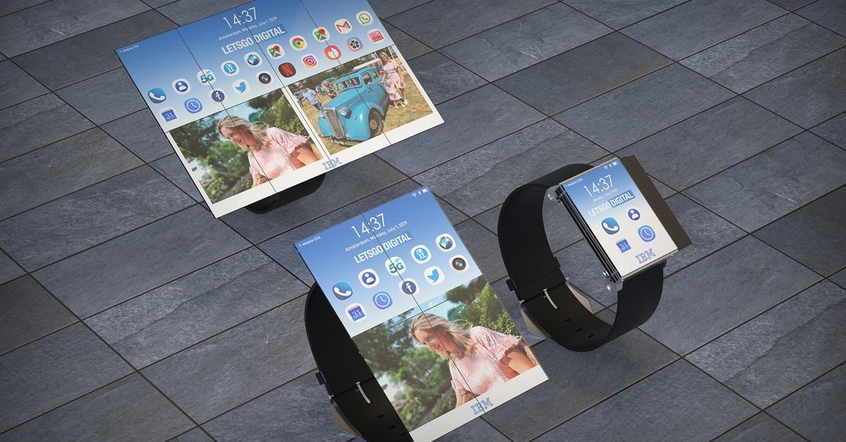 IBM Patents A Smartwatch Design That Can Open Up Into A Smartphone And A Tablet