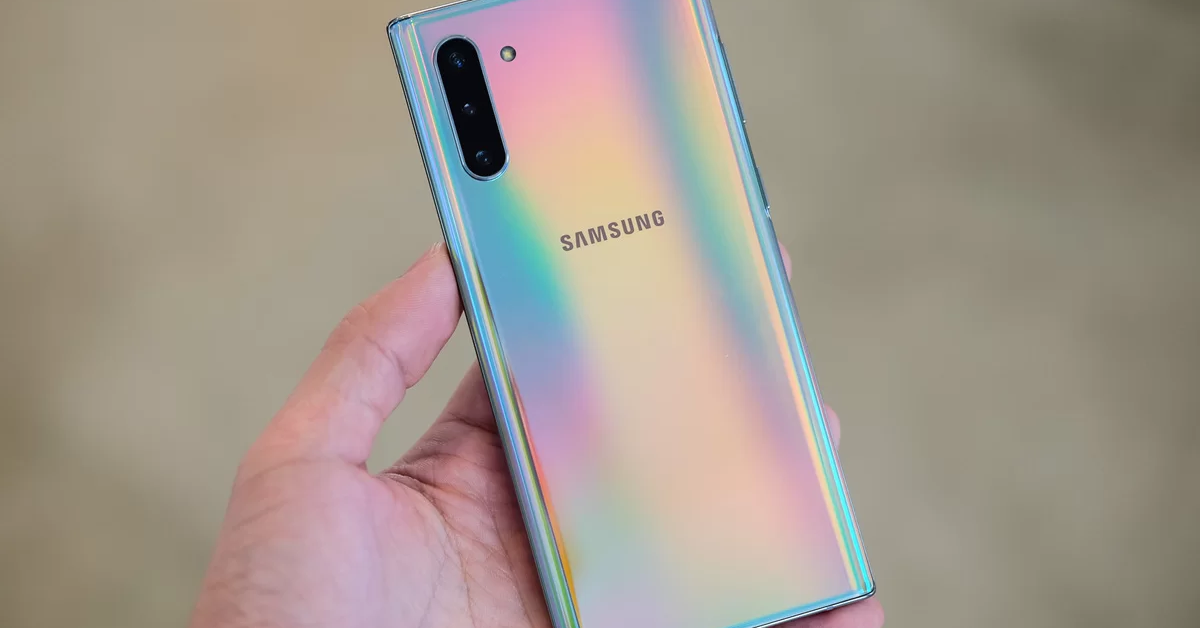 note 10 lite android 10