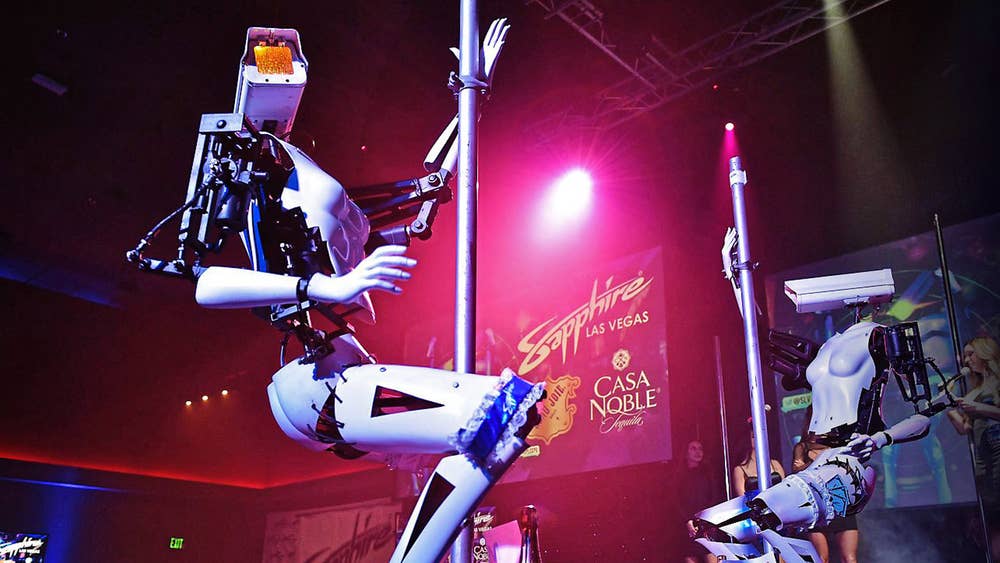 Watch The World's First Pole-Dancing Robot Entertain The Crowd