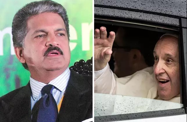 A Mahindra Car Spotted Driving Pope Francis In Africa