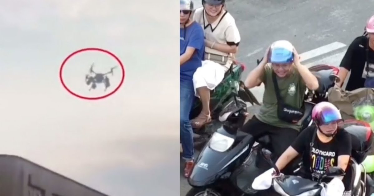 Drones Are Used By Traffic Police To Give Orders To Drivers