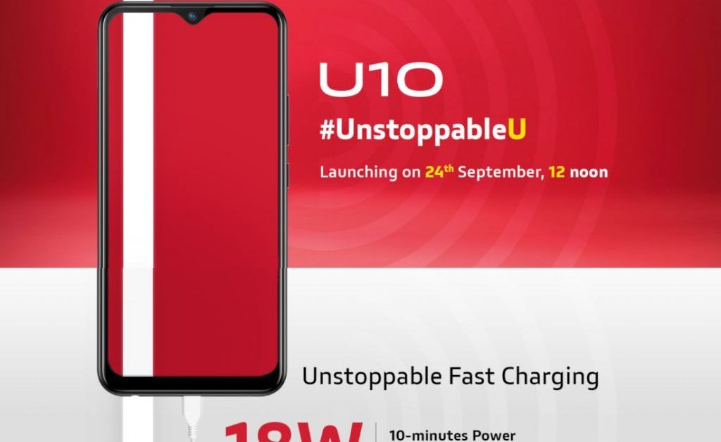 Vivo U10 To Arrive in India On September 24th; Will Support 18W Fast Charging