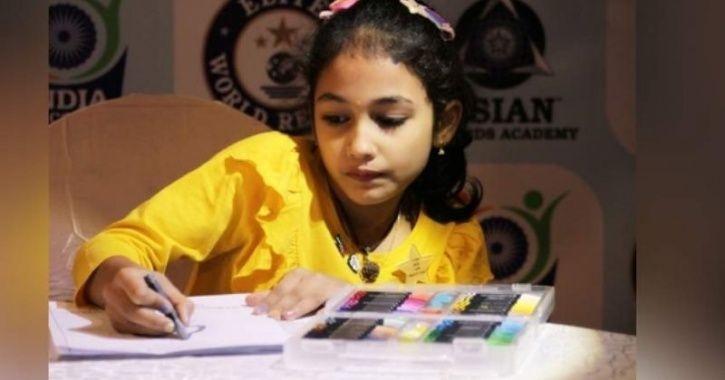 8-Yr-Old Indian Girl Sets World Record Of Most Ceramic Tiles Broken And Origami Models Made