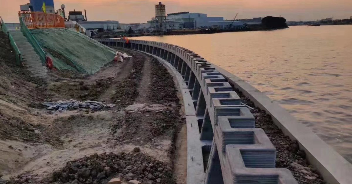 This River Revetment Is The Largest In The World To Be Built By 3D Printing