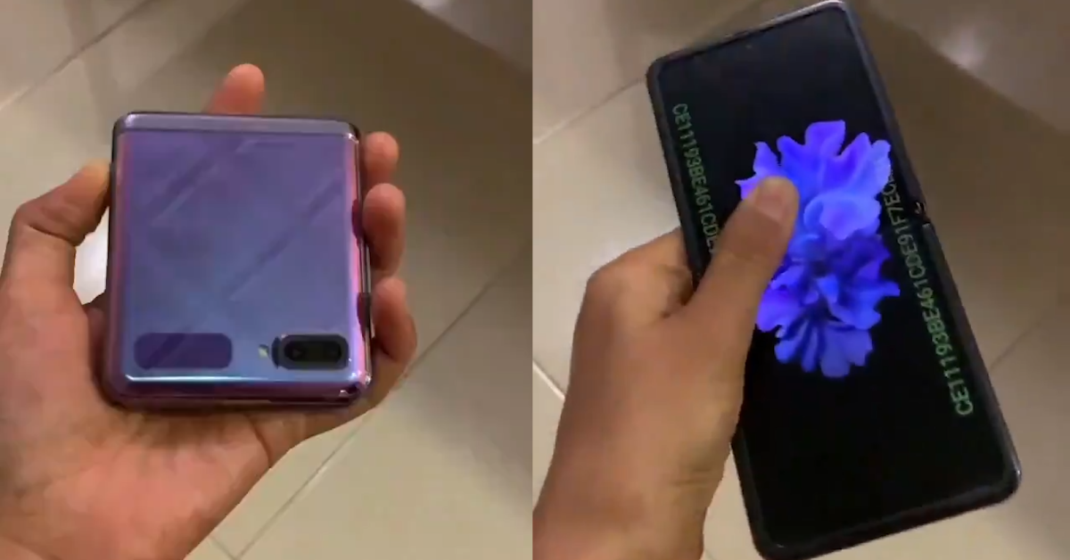 Samsung Galaxy Z Flip First Hands-On Video Appeared Online