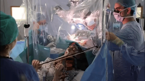 Musician Played The Violin Mid-Brain Surgery Like Feeling No Pain