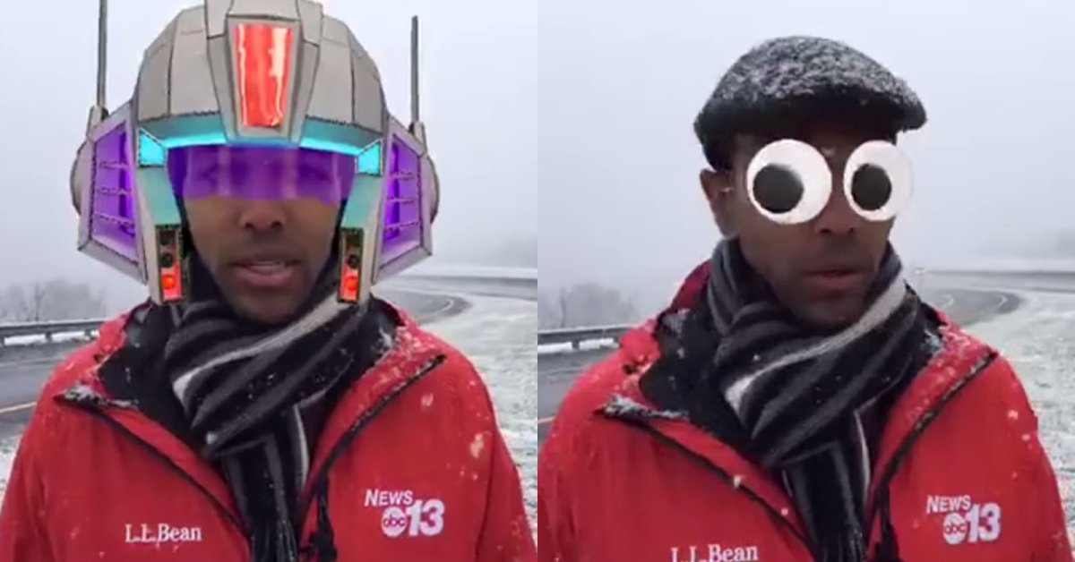Reporter Went Live With Googly Eyes And Wizard Beard, Gave Everyone A Good Laugh