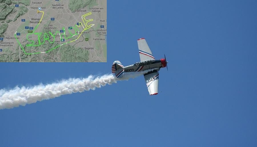 Pilot Writes 'STAY HOME' In The Sky To Warn People About COVID-19