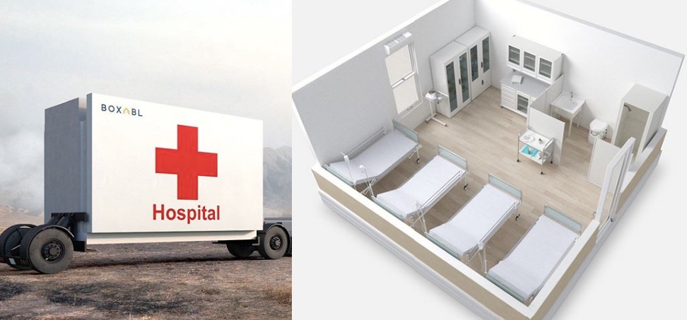 This Temporary Hospital Can Be Folded And Carried Anywhere