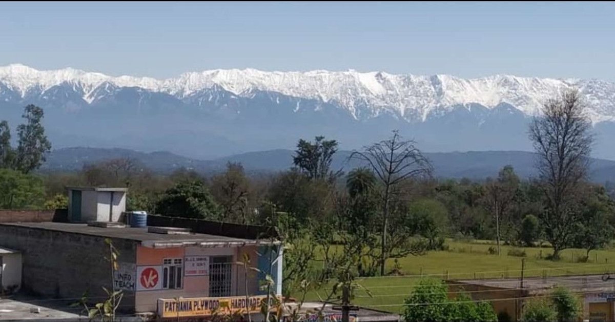 With Cleaner Air, People Of Punjab Can See The Dhauladhar Mountain Range With Naked Eyes