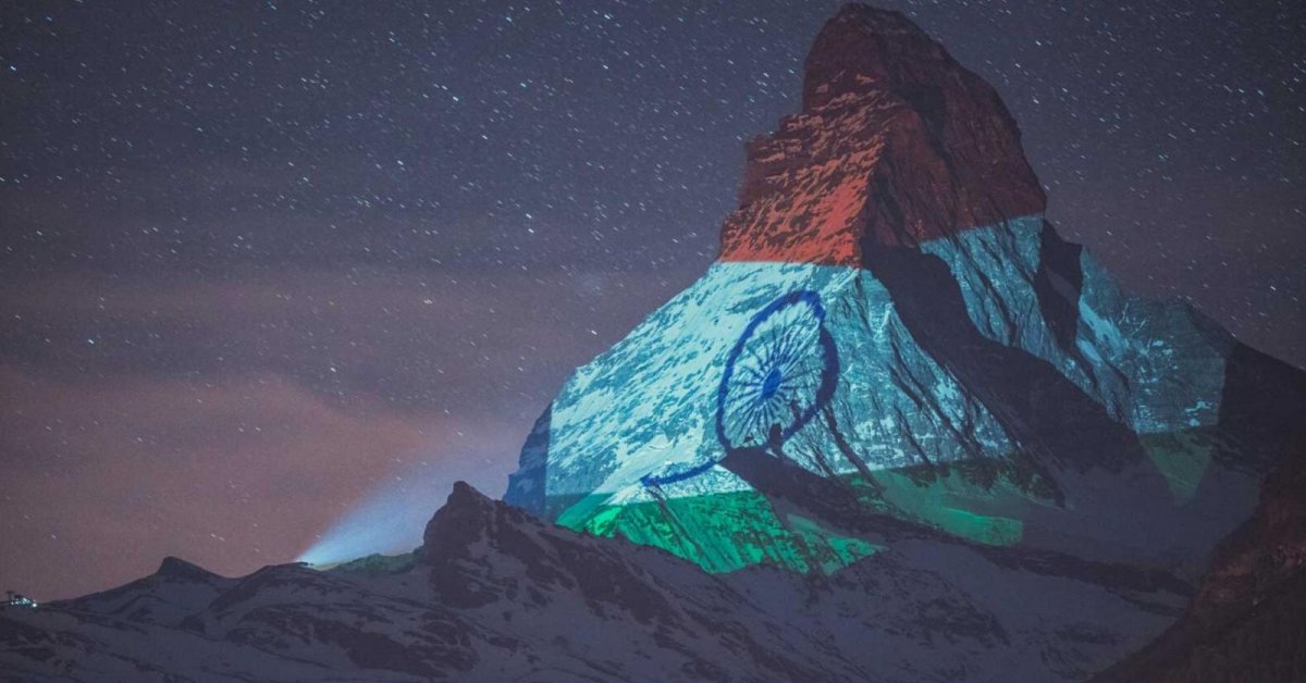 Gesture Of Hope: India Flag Lights Up Switzerland's Legendary Matterhorn Showing Solidarity Against CO.VID-19