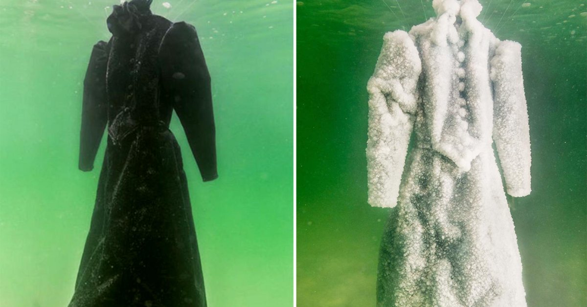 Dead Sea's Salt Transforms Crystal Bride Gown, How?