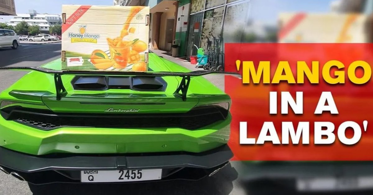 Supermarket’s Owner Drives A Lamborghini To Deliver Mango Orders