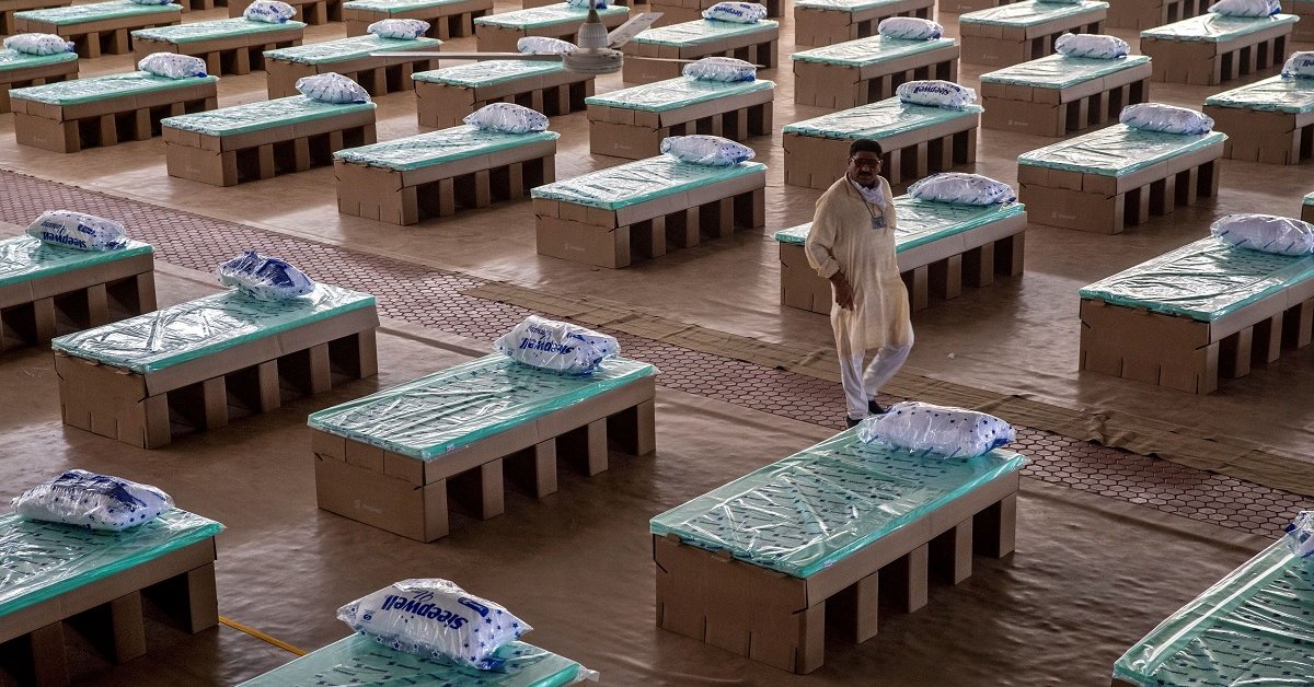 With More COVID-19 Cases, India Is Deploying Thousands Made-Of-Cardboard Beds