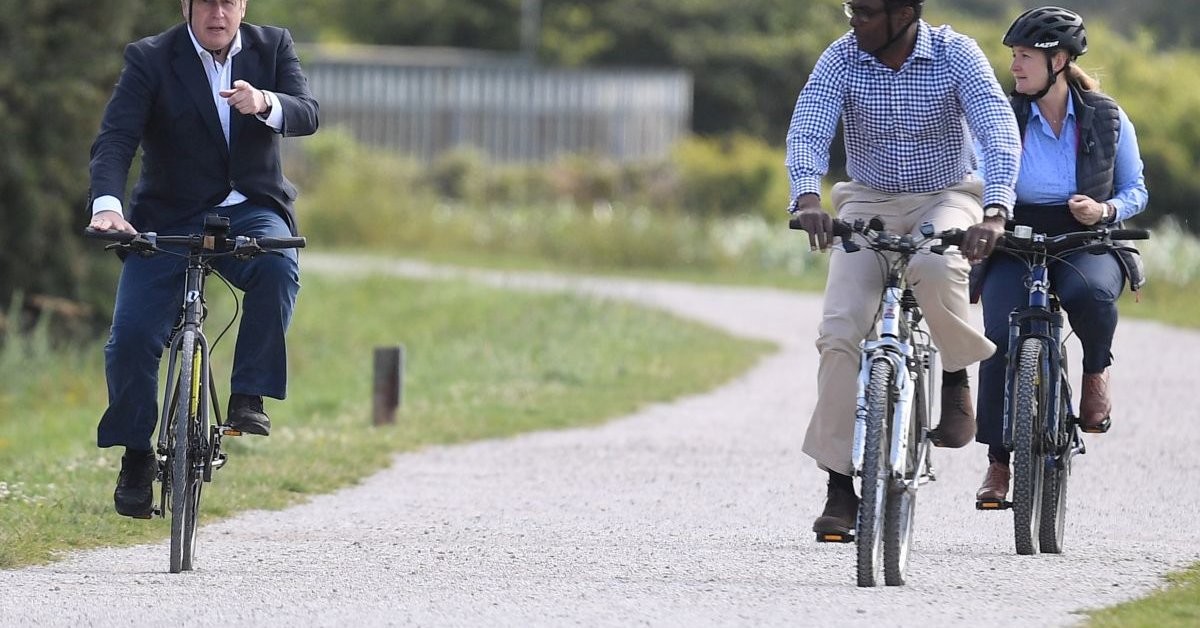 UK Prime Minister Rides A Made-In-India Bike In New COVID-19 Campaign
