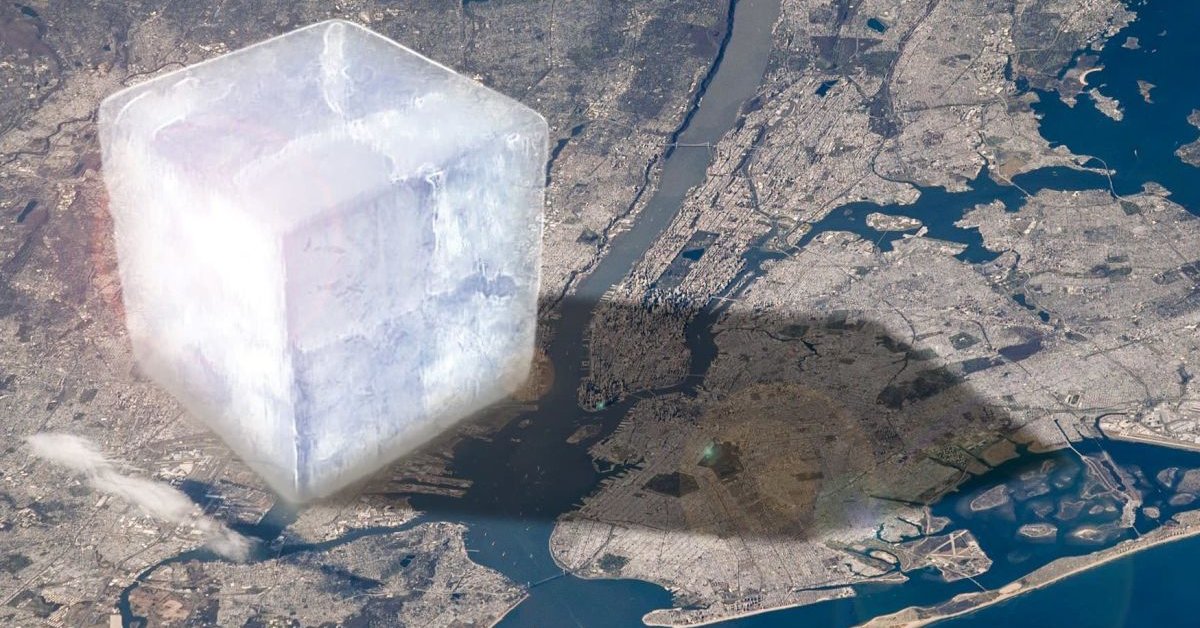 This 10Km Tall Ice Cube all Shows How Much Ice We Lose Every Year