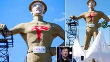 This Town Erected A Hugh Statue Of Elon Musk, Which Doesn't Look Like Him At All