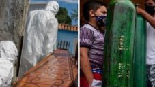 City Completely Collapsed Because Of COVID-19, Citizens Queue Up For Life-Saving Oxygen