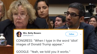 President Trump’s Images Come Up When Users Google ‘Idiot’ & What Sundar Pichai Said To Congress