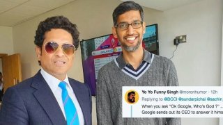 Google CEO Sundar Pichai Met Famous Cricketer Sachin Tendulkar At World Cup