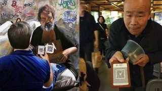 No Tin Cans As Chinese Beggars Now Accept QR Code Mobile Payments