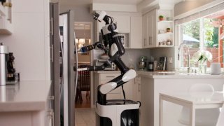 Toyota Teaches A Home Helper Robot Cleaning Using VR