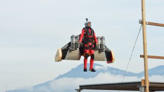 This Jetsuit Can Take Of Vertically And Allow The Wearer To Fly Like An Eagle