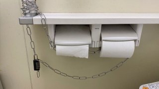Amid The Coronavirus Outbreak, Public Toilets Chain Toilet Paper Rolls Because People Are Stealing Them Like Crazy