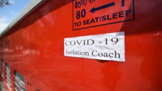 Train Coaches Converted Into COVID-19 Isolation Facilities