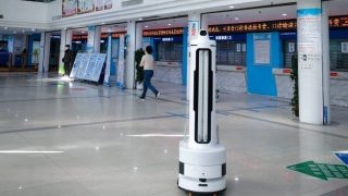 This Machine Sprays Disinfectants And Emits UV Light To Kill Co.ro.na.vi.rus Pathogens