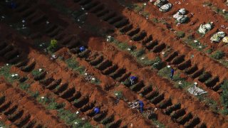 Mass Graves Dug Up For COVID-19 Victims In Brazil Look Horrifying
