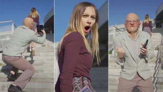 LG Causes Outrage With Ad Shows Old Man Took Upskirt Photos Of Woman With LG V60