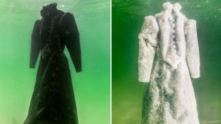 Dead Sea's Salt Transforms Crystal Bride Gown, How?