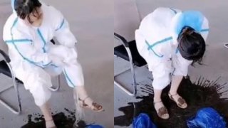 Video Showing Buckets Of Sweat Gushing Out Of Medic’s PPE Kit Is Going Viral