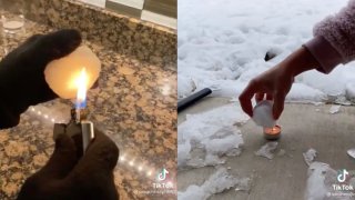 TikTok Users Are Burning Snow To Prove It's Fake