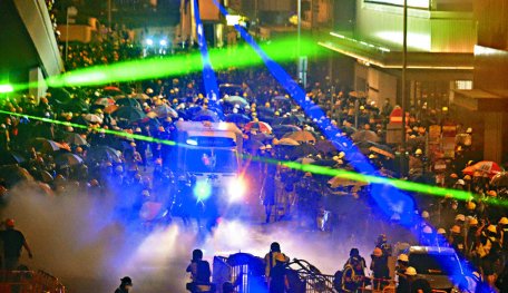 To Confuse Facial Recognition Tech, Hong Kong Protesters Are Using Lasers