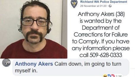 Police Issued Wanted Post On Facebook, The Man Himself Responded Hilariously