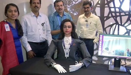 ISRO Chief K Sivan Unveils Vyomitra Humanoid Robot For New Missions