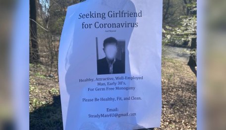 Amid Lockdown, Man Posts Flyers To Look For “Germ-Free Girlfriend”