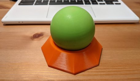 This Trackball Contains All Of Its Electronics Inside