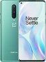 OnePlus 8 Android smartphone. Announced Apr 2020. Features 6.55&Prime; Fluid AMOLED display, Snapdragon 865 chipset, 4300 mAh battery, 256 GB storage, 12 GB RAM, Corning Gorilla Glass.